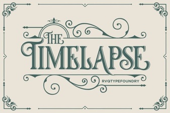 Timelapse Font for Modern Video Design Projects