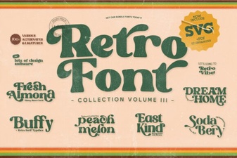 Retro Groovy Font Bundle for Creative Design Projects