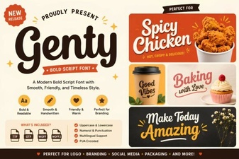 The Genty Font: Modern Design for Creative Projects