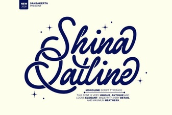 Shina Qatline Font for Creative Arabic Designs