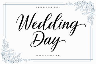 Stylish Fonts for a Perfect Wedding Day Design
