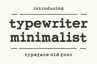 Modern Typewriter Fonts for Creative Design