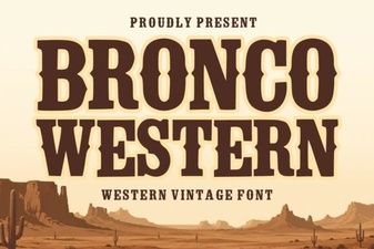 Bronco Western Font for Rustic Design Projects